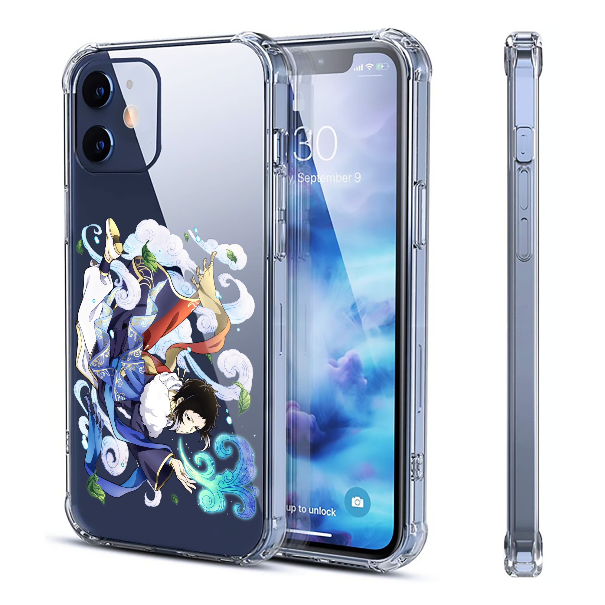（画像用） 文豪ストレイドッグス Bungo Stray Dogs 【iPhone 12シリーズ対応】透明スマホケース（クリアソフトケース）